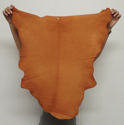 Buckskin Leather - Grain - Acorn - 2.0-2.5 oz. - 4.25 Square Feet (Hide #3-192)