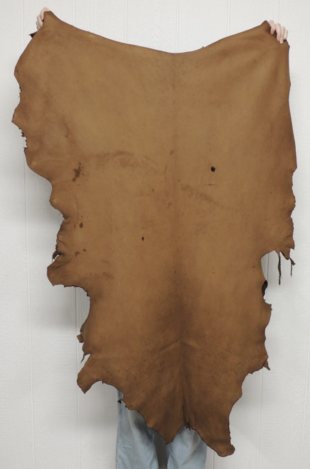 Deerskin Leather - Full Grain - Saddle - 4-5 oz. - 13.5 Square Feet  (Hide #sdeer2-8)