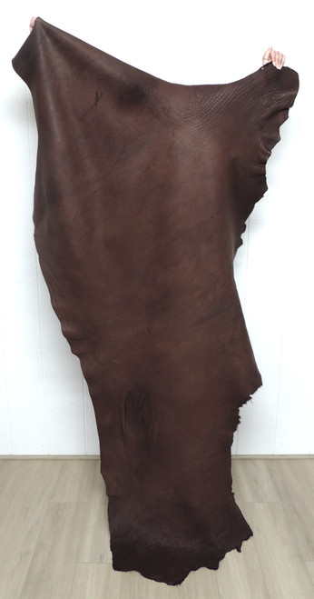 Buffalo Leather - Full Grain - Mahogany Brown - 5-6 oz. - 23.75 Square Feet (Hide #2-26)