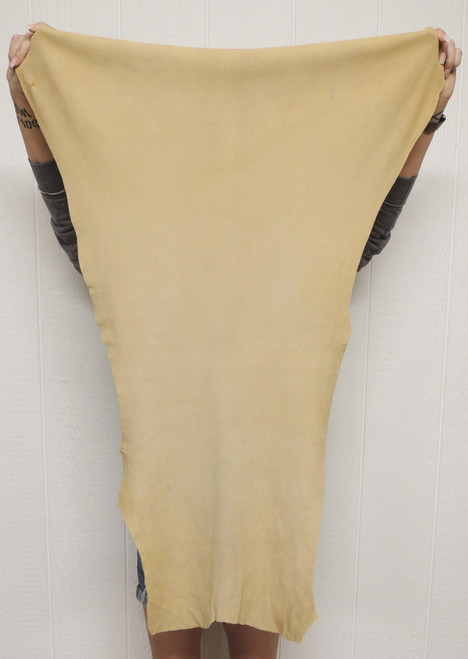 Deerskin Leather - Suede Split - Braintan - 2-3 oz. - 5.0 Square Feet  (Hide #7-32)