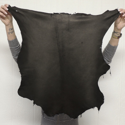 Soft LAMBSKIN Leather -Lightweight - Full Grain - BLACK - 1.75-2.0 oz. - 3.5 Square Feet (Hide #1-16)