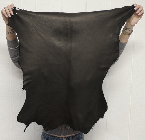 Soft LAMBSKIN Leather -Lightweight - Full Grain - BLACK - 1.75-2.0 oz. - 4.0 Square Feet (Hide #1-10)