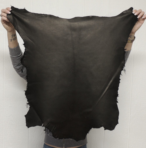 Soft LAMBSKIN Leather -Lightweight - Full Grain - BLACK - 1.75-2.0 oz. - 3.75 Square Feet (Hide #1-18)