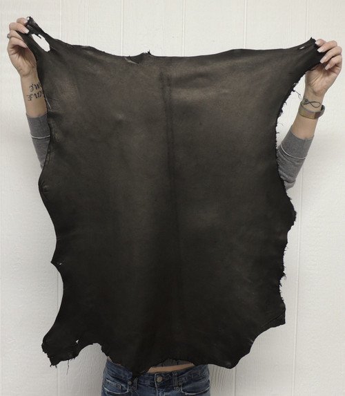 Soft LAMBSKIN Leather -Lightweight - Full Grain - BLACK - 1.75-2.0 oz. - 4.5 Square Feet (Hide #1-12)