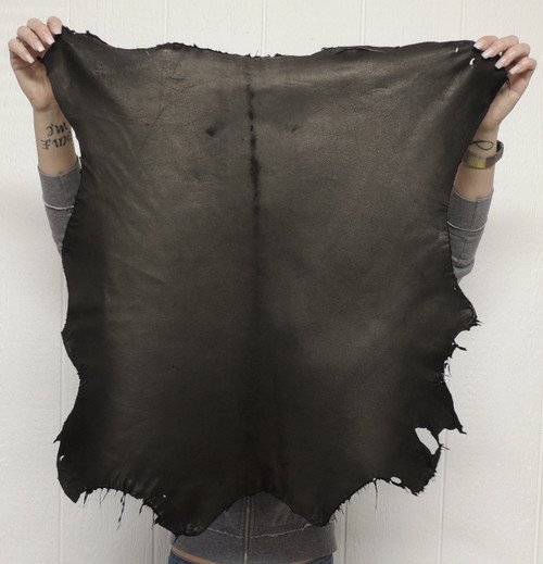 Soft LAMBSKIN Leather -Lightweight - Full Grain - BLACK - 1.75-2.0 oz. - 3.75 Square Feet (Hide #1-15)