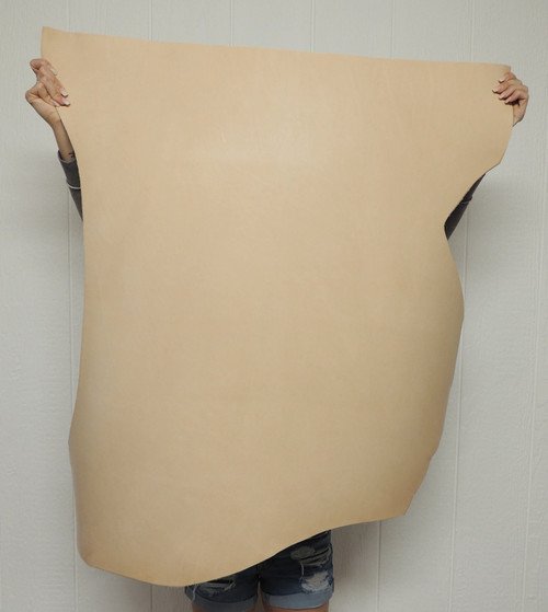 7-8 oz. Veg Tan Cowhide Leather Hide for for Wallets Straps Belts Holsters Sheaths Moccasin Soles Bags  Journals (Hide # 1-22)