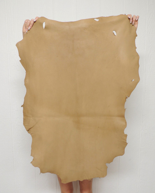 Cocoa Brown Full Grain Buckskin Leather Hide – 3-4 oz. – 7.0 Square Feet (Hide #1-11)