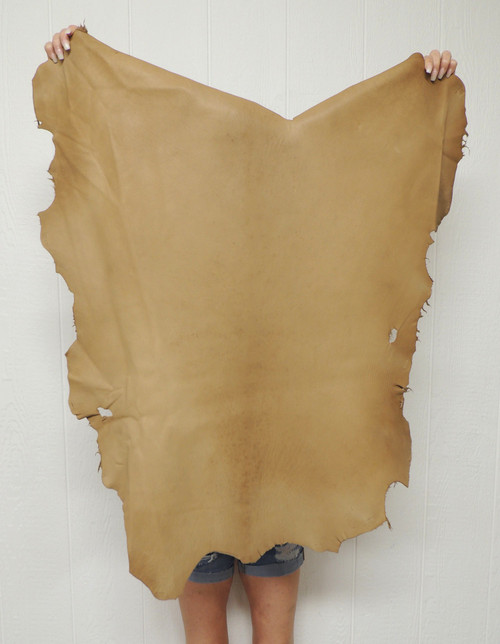Cocoa Brown Full Grain Buckskin Leather Hide – 3-4 oz. – 7.25 Square Feet (Hide #1-8)