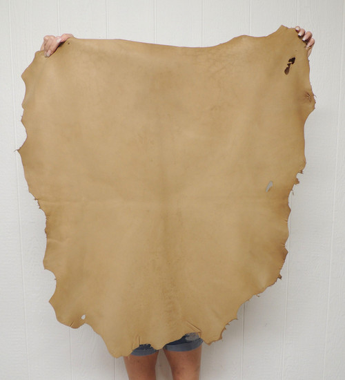 Cocoa Brown Full Grain Buckskin Leather Hide – 3-4 oz. – 7.5 Square Feet (Hide #1-5)