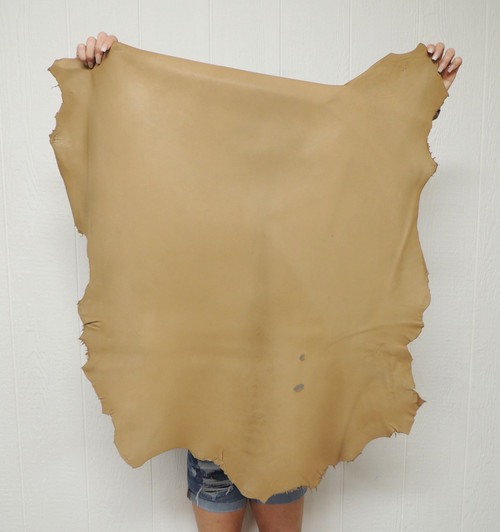 Cocoa Brown Full Grain Buckskin Leather Hide – 3-4 oz. – 8.5 Square Feet (Hide #1-7)