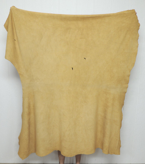 Buffalo Calf Leather - Suede Split - Braintan - 4-5 oz. - 25.0 Square Feet (Hide #2-20)