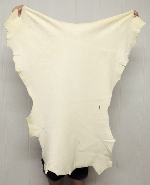 Deerskin Craft Leather - Full Grain - White - 4-5 oz. - 6.0 Square Feet  (Hide #1-37)