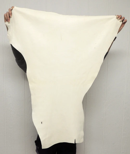 Deerskin Craft Leather - Full Grain - White - 2-3 oz. - 4.25 Square Feet  (Hide #1-56)