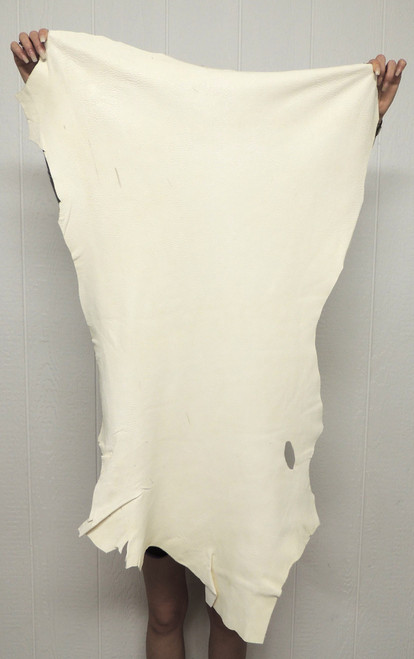 Deerskin Craft Leather - Full Grain - White - 3-4 oz. - 5.5 Square Feet  (Hide #1-50)