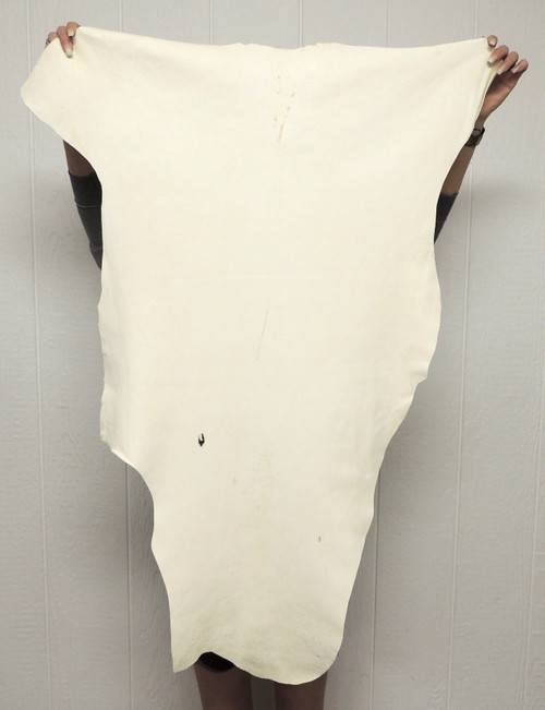 Deerskin Craft Leather - Full Grain - White - 2-3 oz. - 5.25 Square Feet  (Hide #1-36)