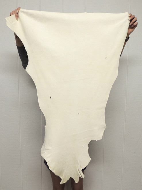 Deerskin Craft Leather - Full Grain - White - 2-3 oz. - 5.0 Square Feet  (Hide #1-35)