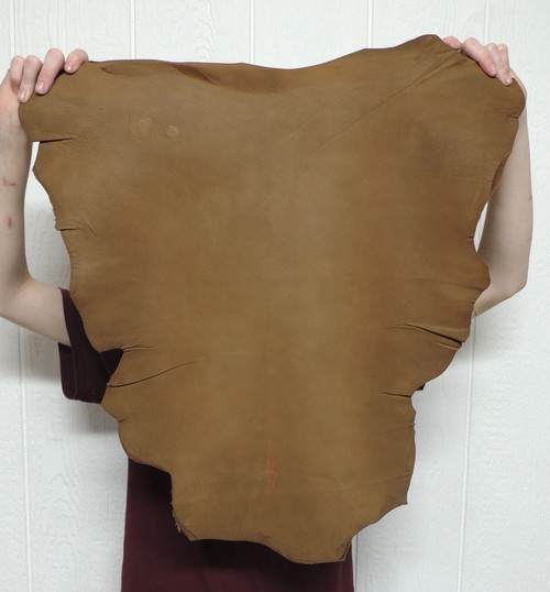 Buckskin Leather - Grain - Saddle - 2-3 oz. - 3.5 Square Feet (Hide #2-28)