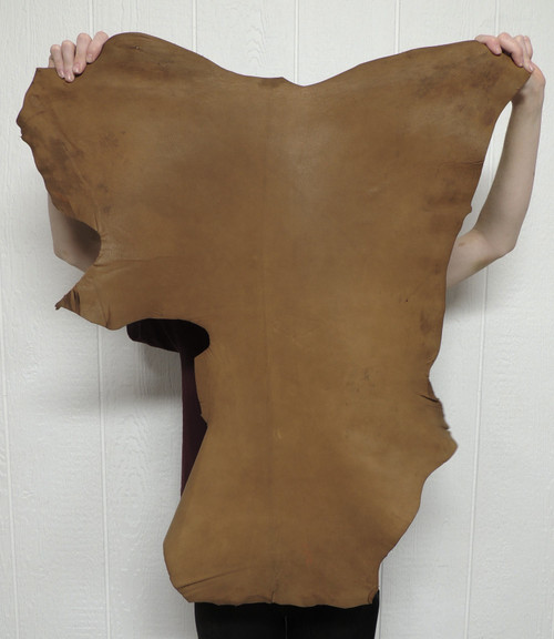 Buckskin Leather - Grain - Saddle - 2-3 oz. - 4.75 Square Feet (Hide #2-26)