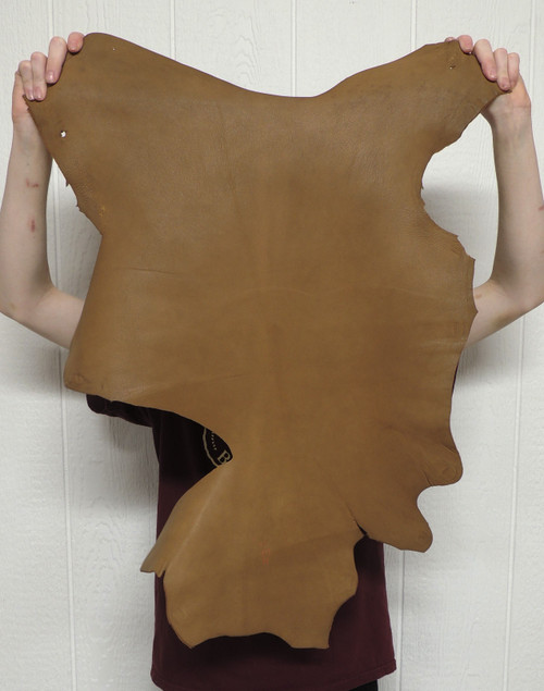 Buckskin Leather - Grain - Saddle - 2-3 oz. - 3.75 Square Feet (Hide #2-6)