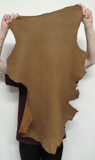 Buckskin Leather - Grain - Saddle - 2-3 oz. - 4.25 Square Feet (Hide #2-20)