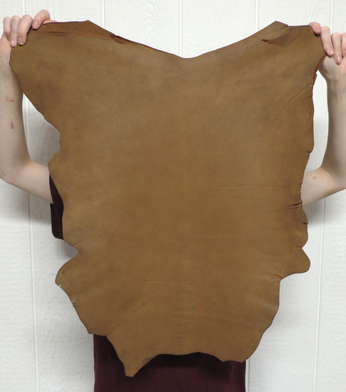 Buckskin Leather - Grain - Saddle - 2-3 oz. - 3.75 Square Feet (Hide #2-24)