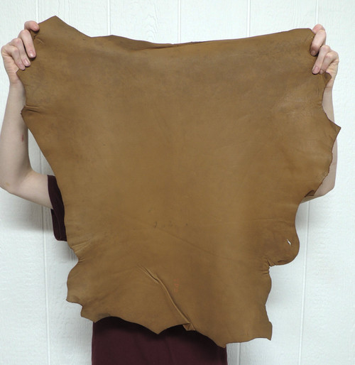 Buckskin Leather - Grain - Saddle - 2-3 oz. - 4.25 Square Feet (Hide #2-22)