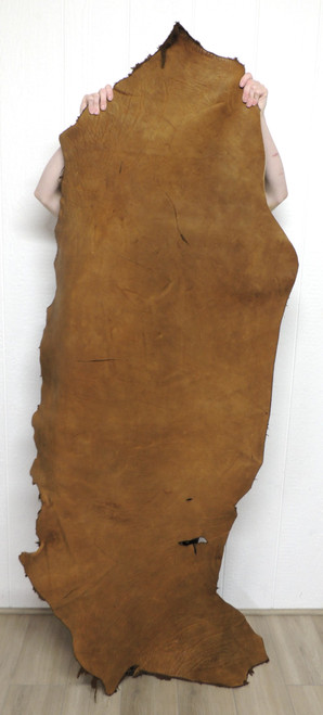 Buffalo Leather - Full Grain - Heavyweight 12-14 oz. - Saddle - 16.5 Square Feet - (Hide # 2-9)