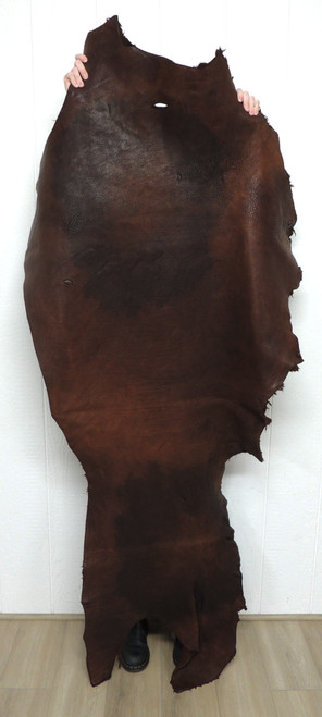 Buffalo Leather - Full Grain - Heavyweight 9-11 oz. - Mahogany - 16.0 Square Feet - (Hide # 2-3)