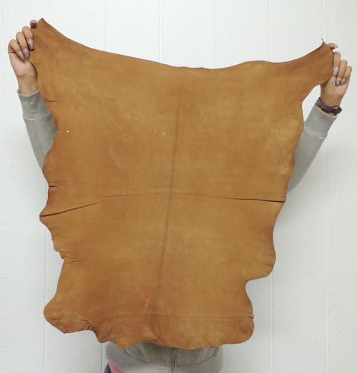 SMOKE BUCKSKIN Leather Hide for Native American SASS Western