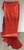 METALLIC RED OSTRICH Cowhide Leather for Purses Chaps Wallets Bracelets Earrings Journal Covers Crafts Upholstery 5-61