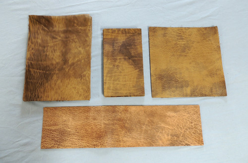 23) 12-14 oz. Full Grain Veg Tanned Cowhide Leather Hides for