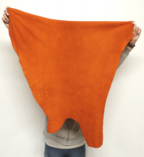 Deerskin Leather - Suede Split - Rust - 2-3 oz. - 5.25 Square Feet ...