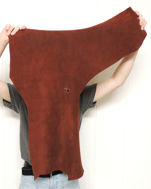 Deerskin Leather -Split Suede - Whiskey - 2.25-3.25 oz. - 3.5 Square ...