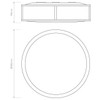 Mashiko 300 Round LED in Polished Chrome Bathroom Ceiling Light IP44