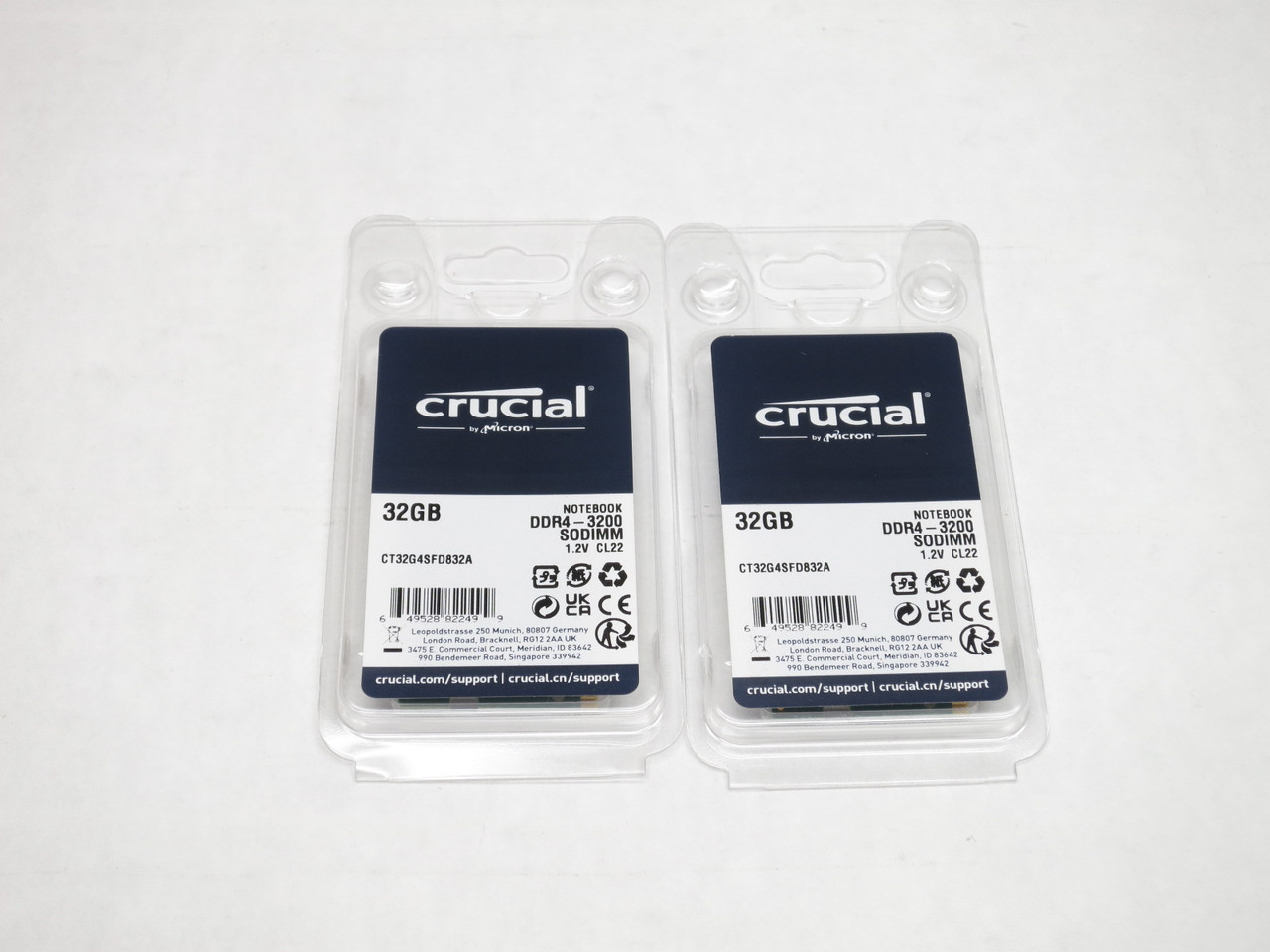 CT2K32G4SFD832A CRUCIAL 64GB KIT DDR4 3200 SODIMM 2Rx8 CL22 PC4