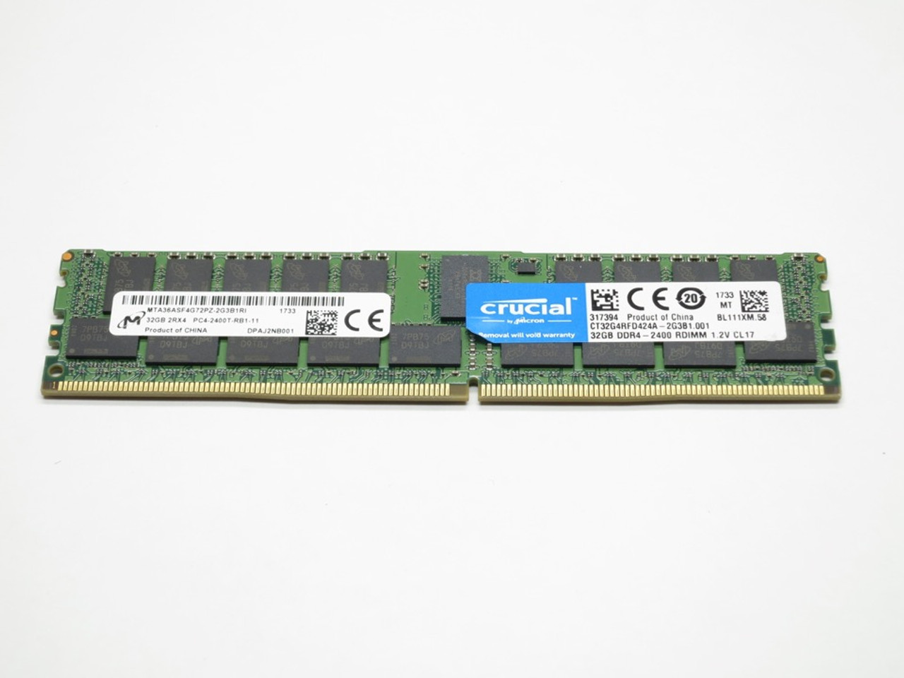 CT32G4RFD424A CRUCIAL 32GB DDR4 2400 RDIMM ECC Reg REF