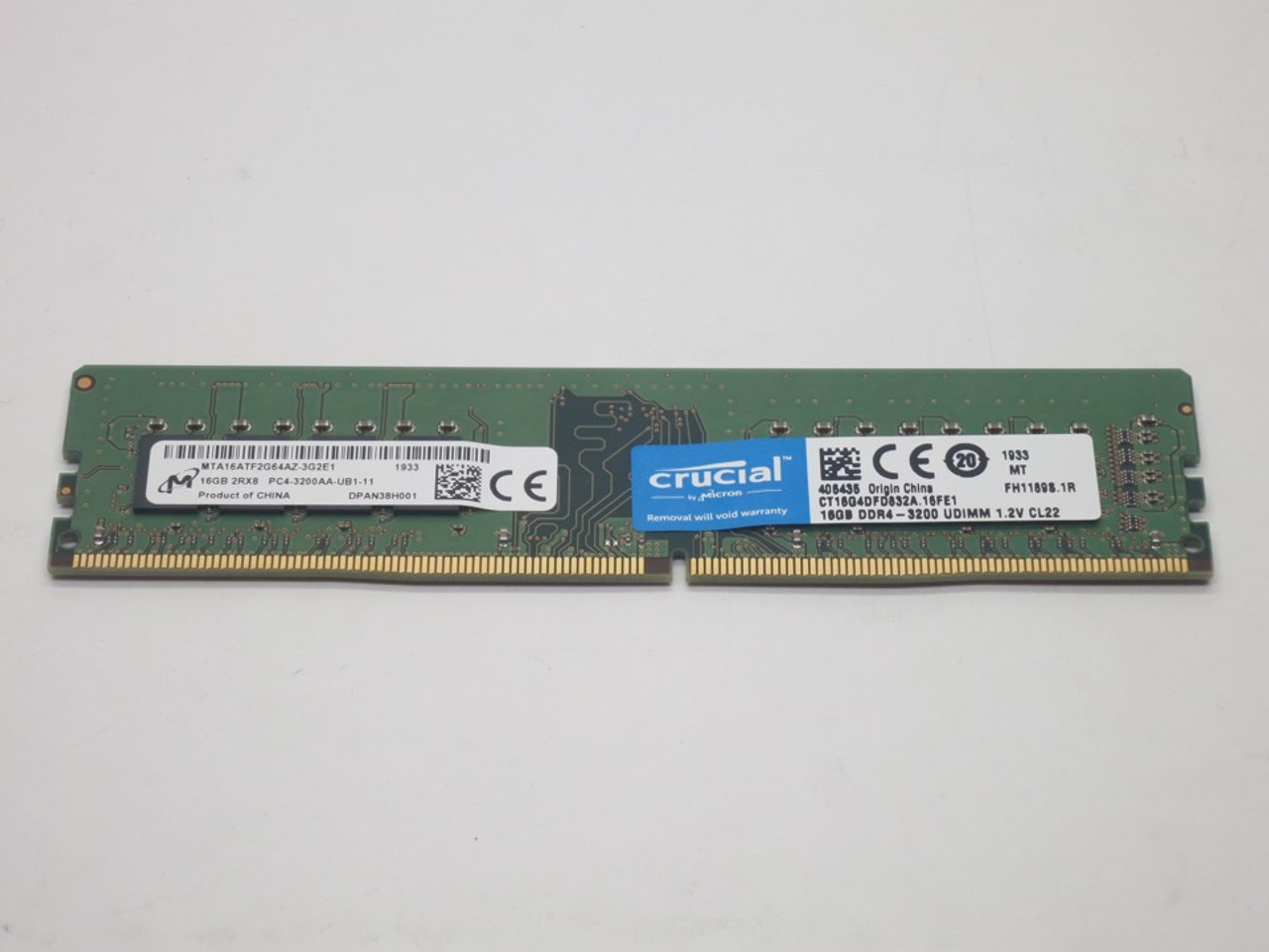 Crucial : 16GB DDR4-3200 UDIMM