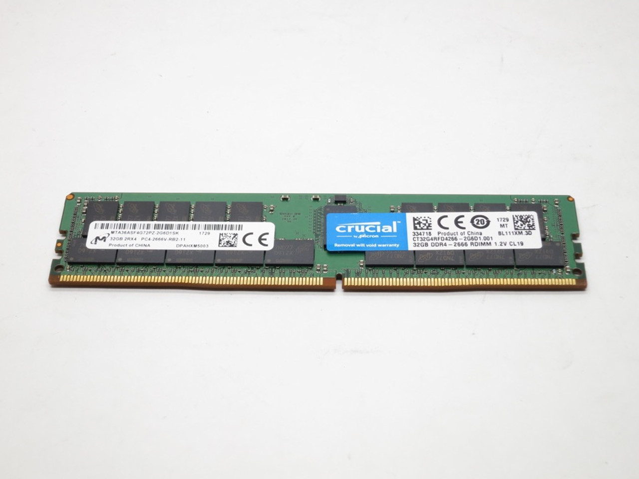 CT32G4RFD4266 CRUCIAL 32GB DDR4 2666 RDIMM PC4-21300 RAM