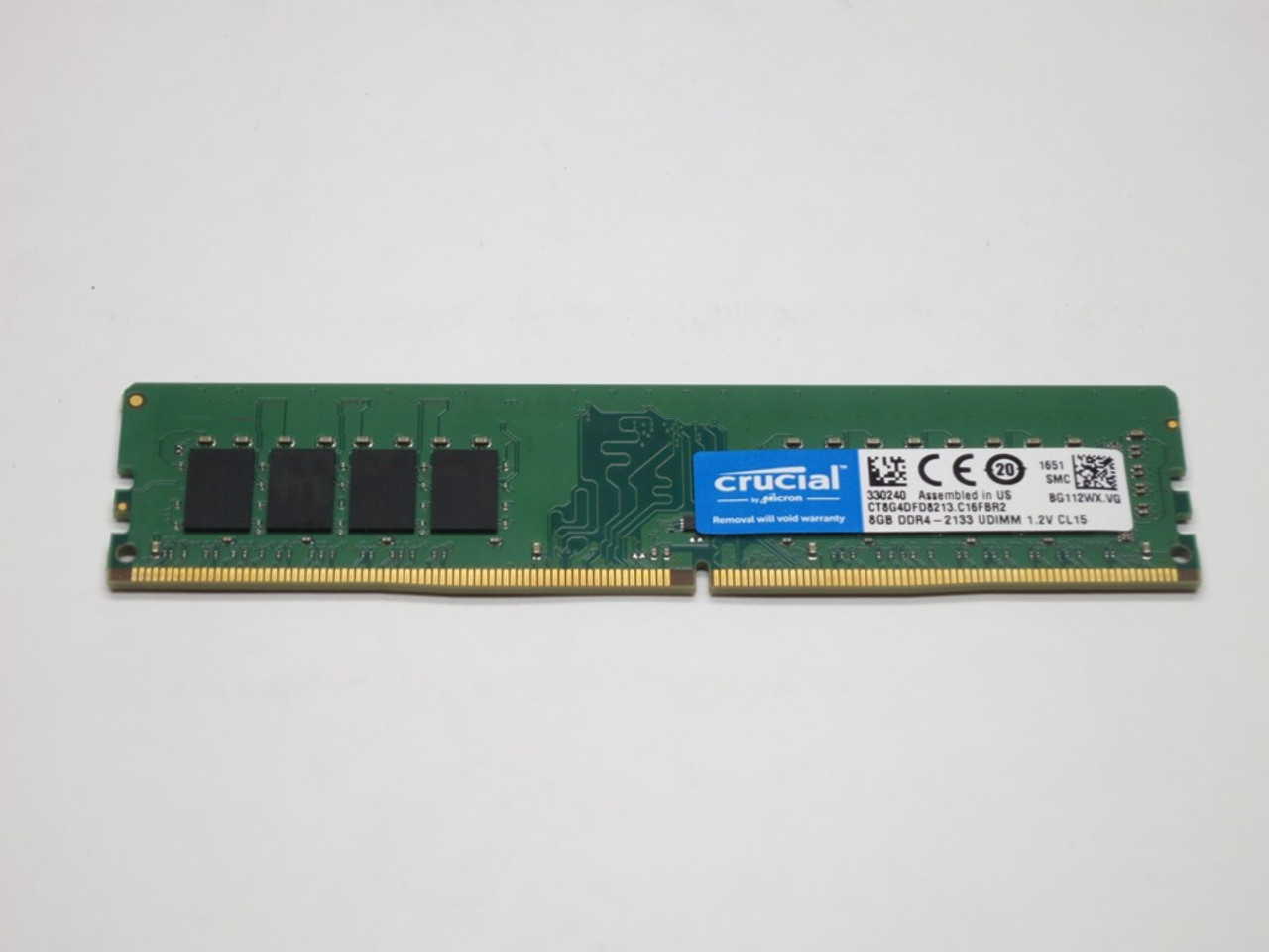 CT8G4DFD8213 CRUCIAL 8GB DDR4 2133 UDIMM 2Rx8 CL15 PC4-17000 1.2V 288-PIN  SDRAM MODULE DESKTOP