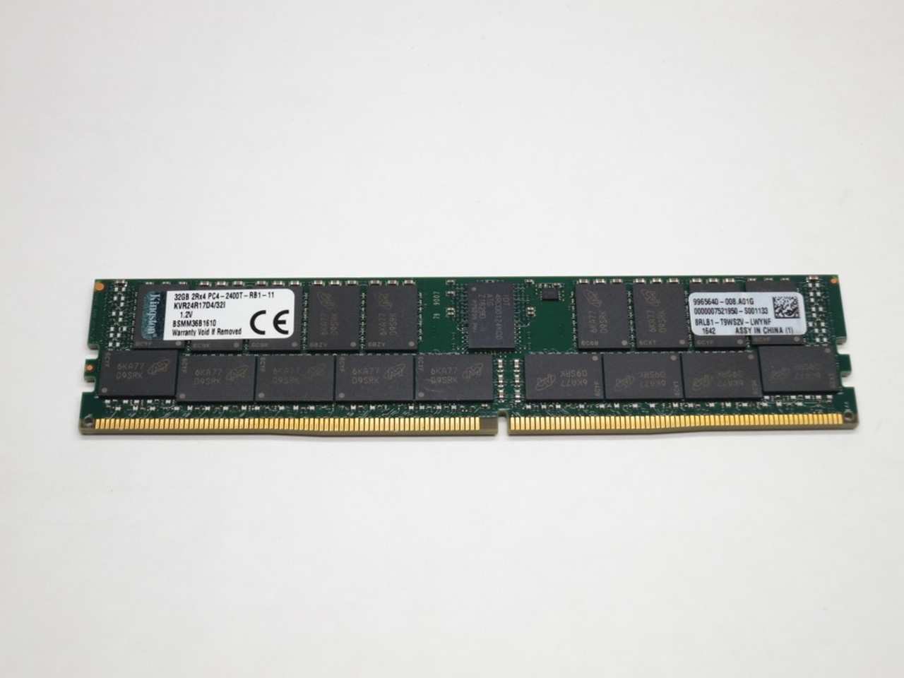 KVR24R17D4/32 KINGSTON 32GB DDR4 2400 RDIMM PC4-19200 RAM