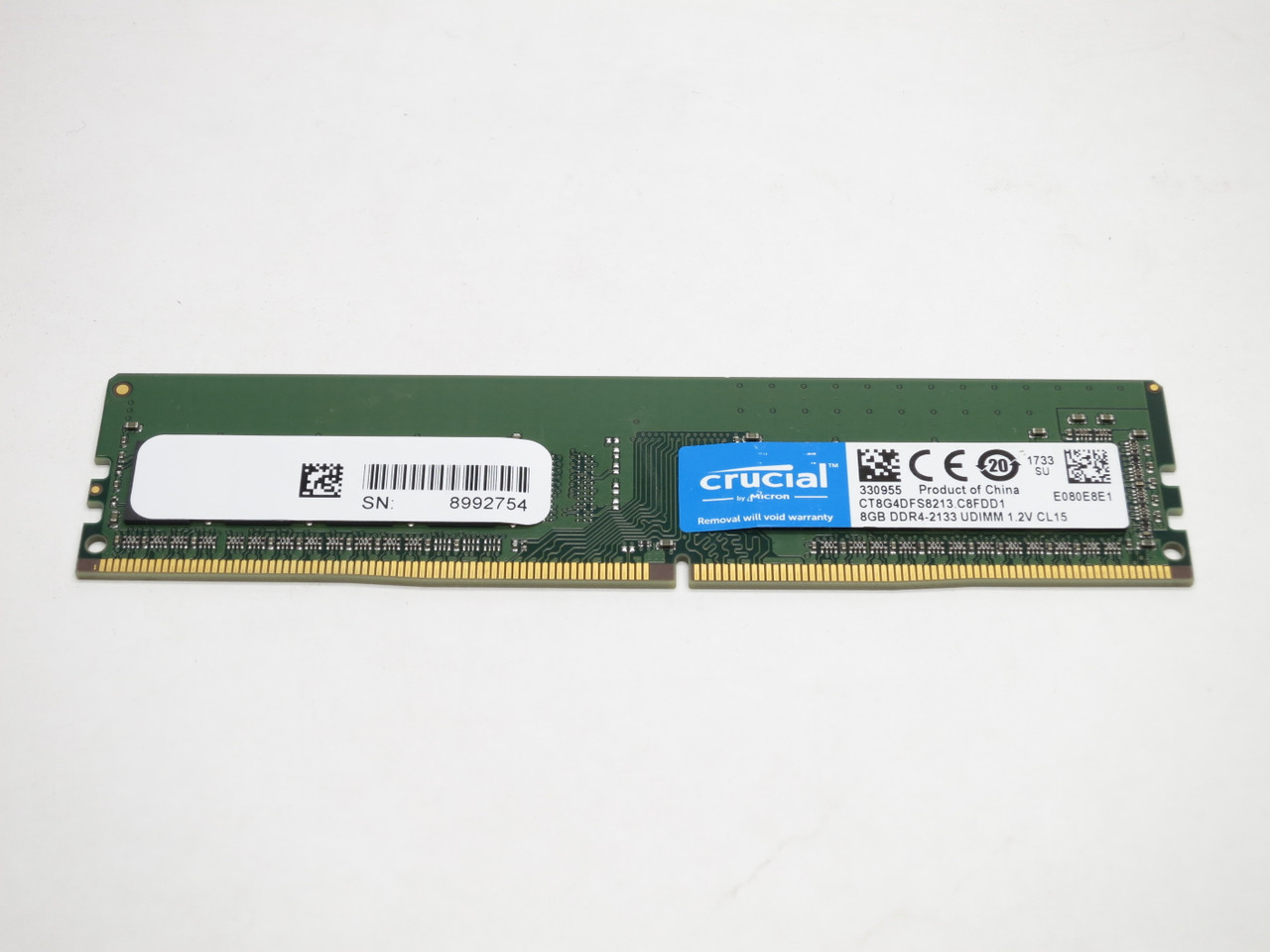 CT8G4DFS8213 CRUCIAL 8GB DDR4 2133 UDIMM 1Rx8 DESKTOP RAM REF