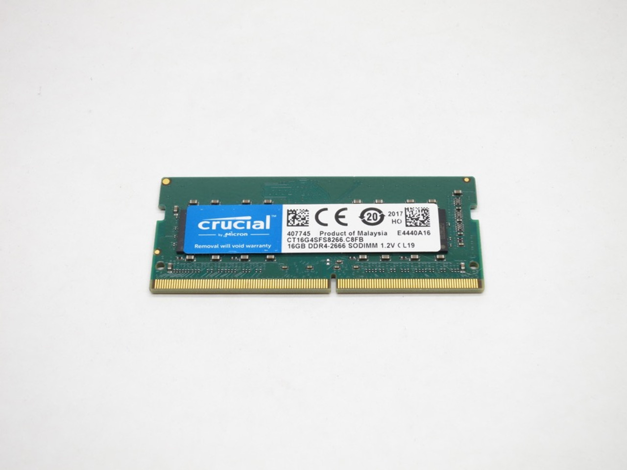 CT16G4SFS8266 CRUCIAL 16GB DDR4 2666 SODIMM LAPTOP MODULE - Aeon