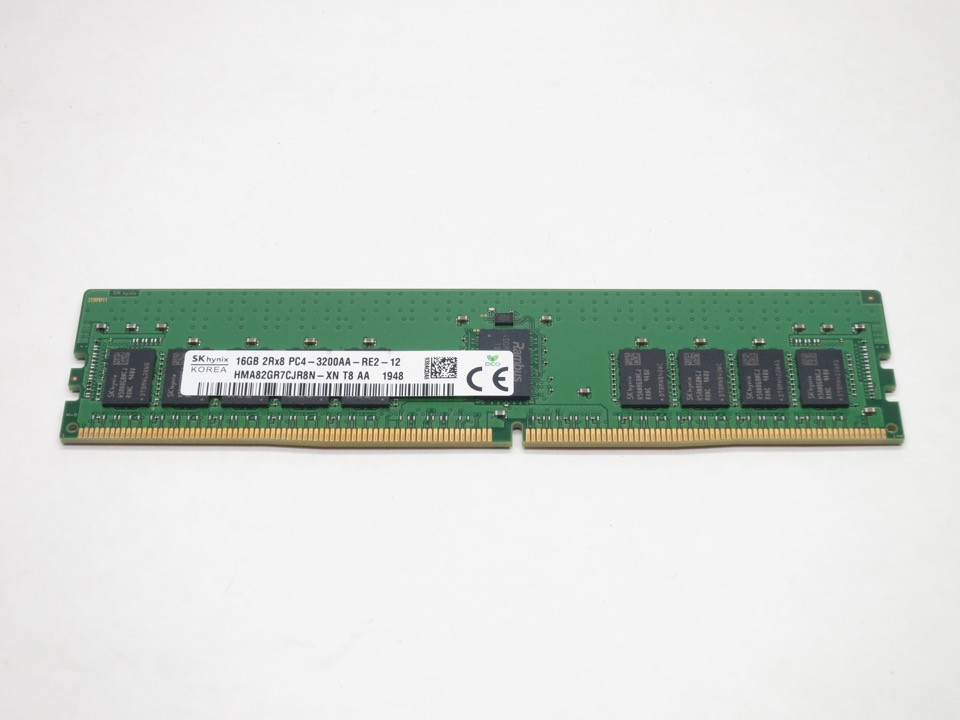 SK hynix 2Rx8 PC4-3200AA RE2-12　24枚 SK Hynix HMA82GS6DJR8N-XN 16GB DDR4 3200 2Rx8 PC4-3200AA-SE1-11