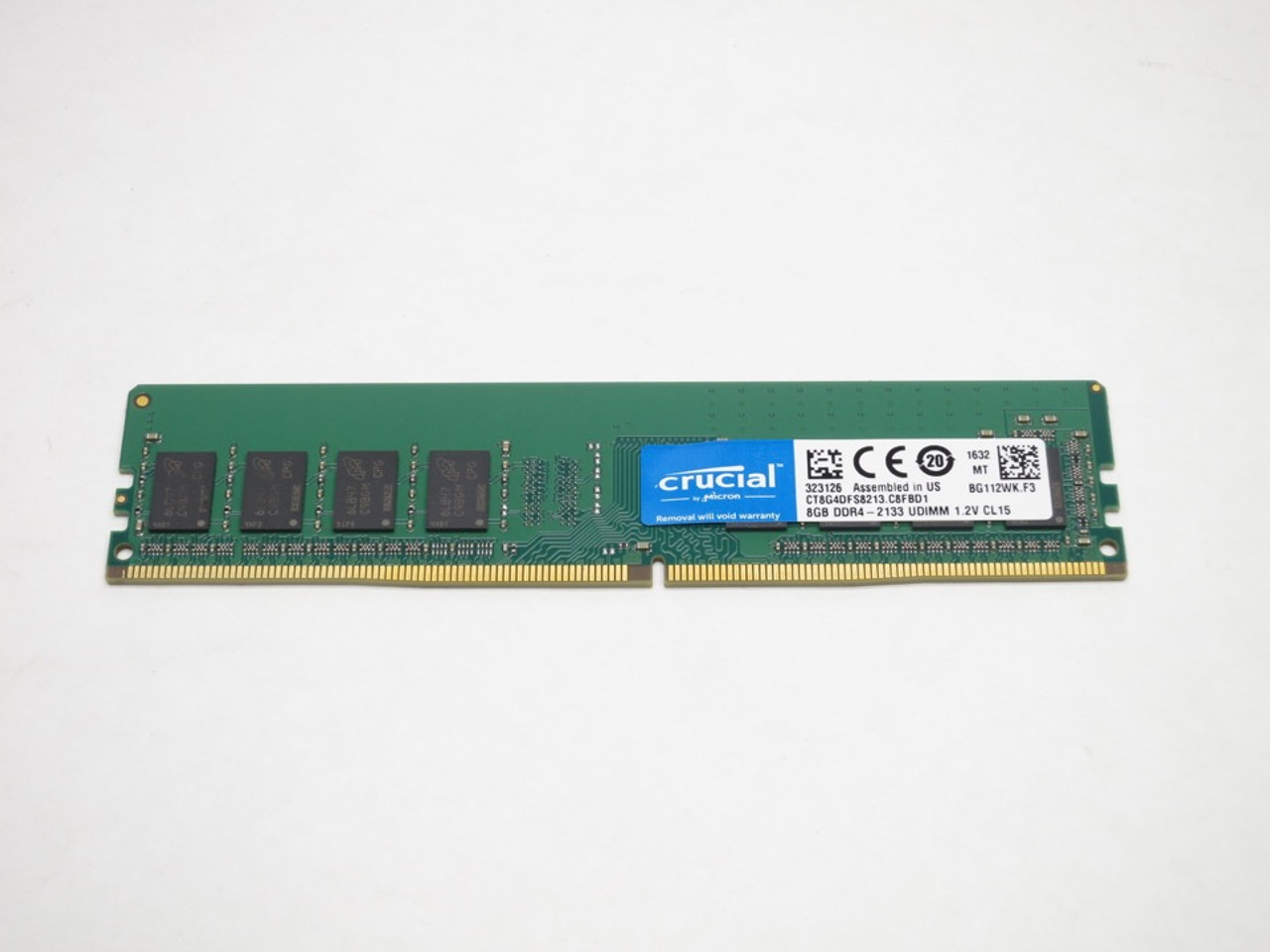 CT8G4DFS8213 CRUCIAL 8GB DDR4 2133 UDIMM 1Rx8 CL15 PC4-17000 1.2V 288-PIN SDRAM - DESKTOP - Aeon Inc