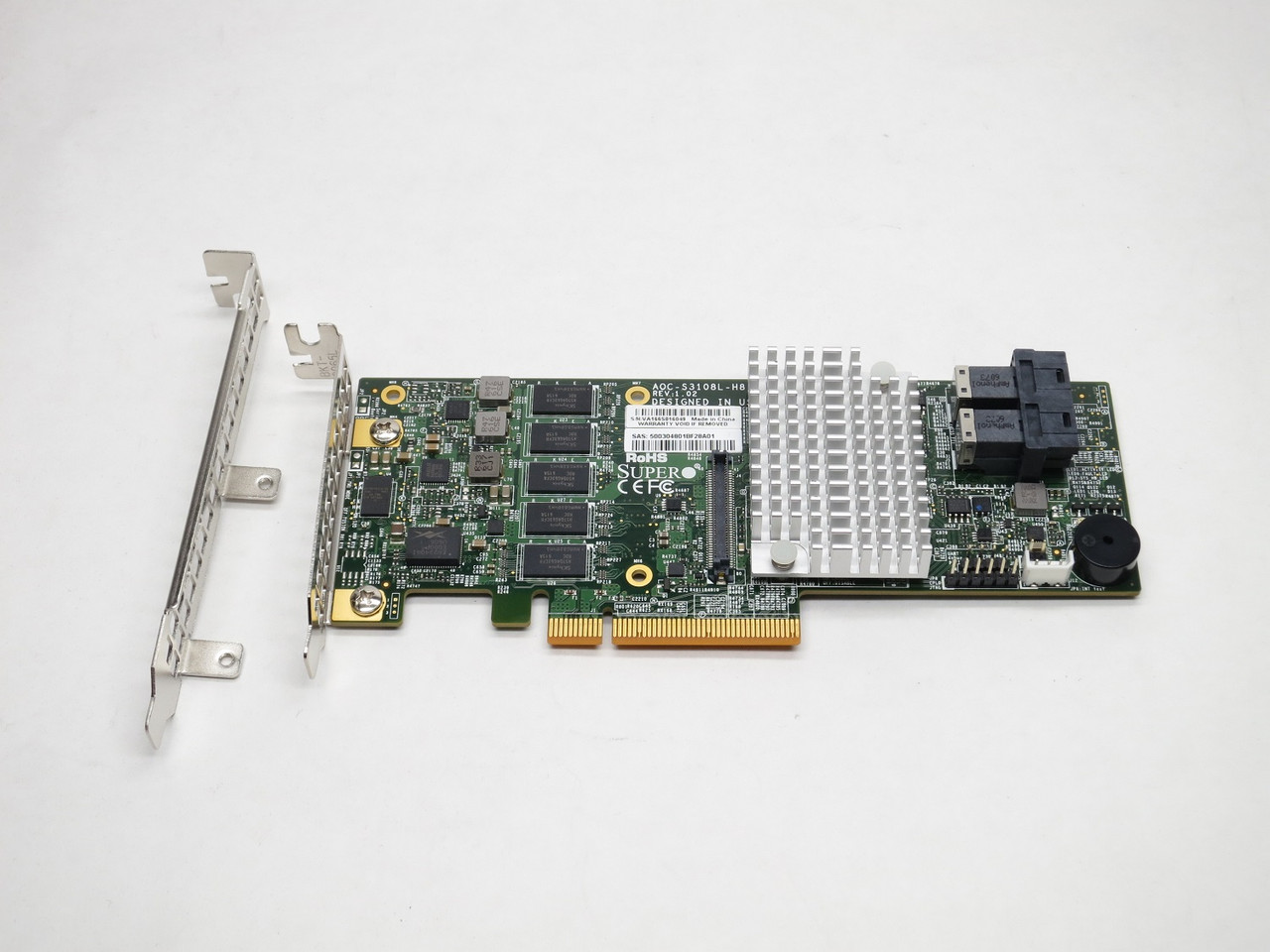 AOC-S3108L-H8IR-16DD SUPERMICRO 3108 8-PORT PCI-E SAS-3 12Gb/s