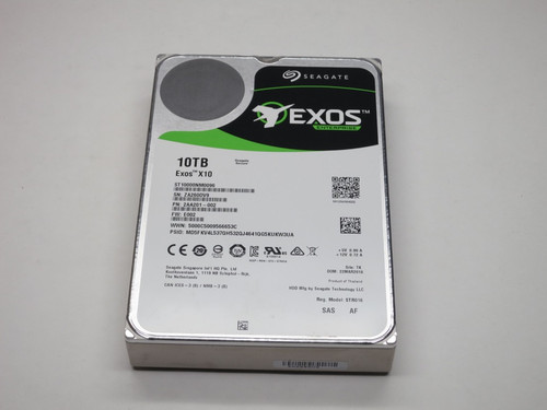 ST10000NM0096 SEAGATE 10TB 7.2K SAS 3.5" 512E 12Gb/s 256MB HDD EXOS V.6 HELIUM