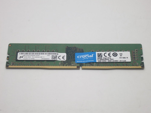 CT16G4DFD832A CRUCIAL 16GB DDR4 3200 2Rx8 PC4-25600 UDIMM SDRAM MODULE - DESKTOP