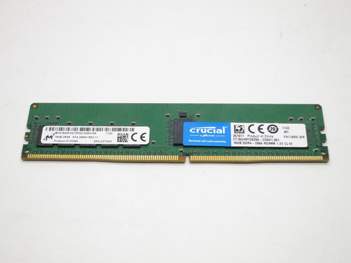CT16G4RFD8266 CRUCIAL 16GB DDR4 2666 ECC REG 2Rx8 PC4-21300 SERVER MEMORY MODULE