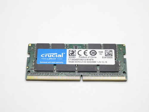 CT16G4SFD8213 CRUCIAL 16GB DDR4 2133 SODIMM 2Rx8 CL15 PC4-17000 1.2V 260-PIN SDRAM MODULE