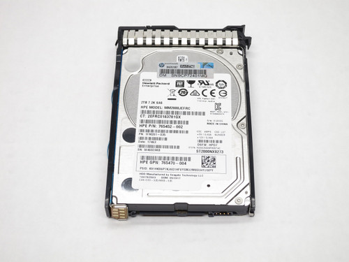 765873-001 765466-B21 HPE 2TB 7.2K SAS 2.5 12Gb/s 512e HDD DS FW SC KIT GEN8/GEN9/GEN10 NEW